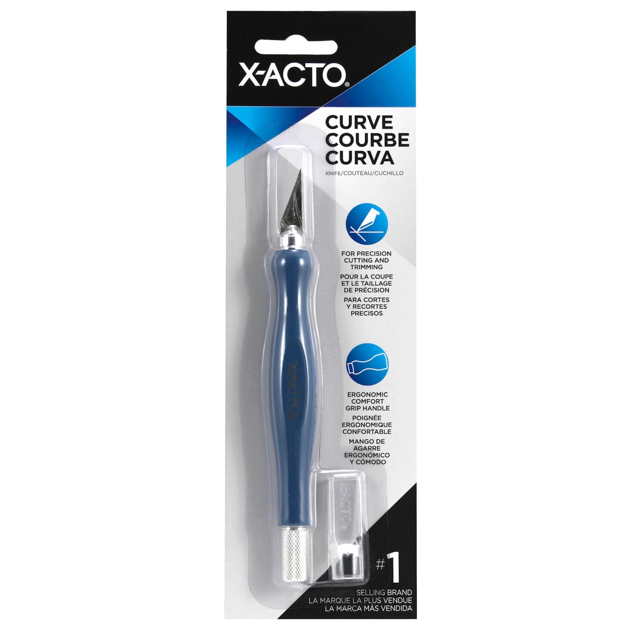 X-ACTO® Curve™ Knife with Cap, Blue